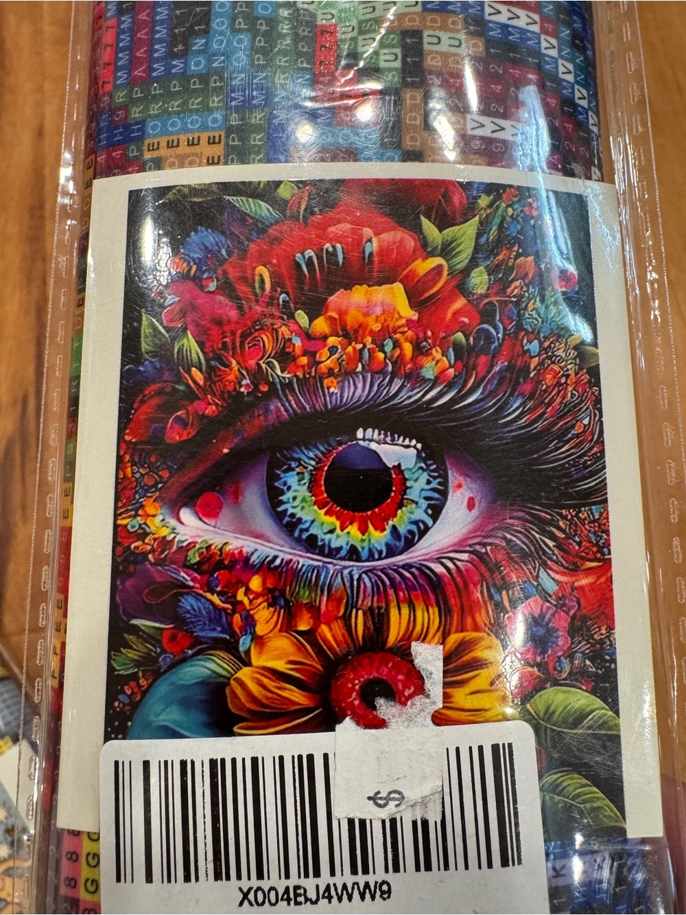 Diamond painting kit Vibrant Multicolor Eye Floral Wall Art